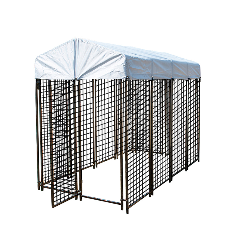 USMILEPET Factory Direct Manufacturer Dog Kennels Large Outdoor For HouseHold Farm With Roof Coating Dog Kennel Outdoor