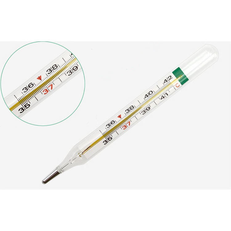 Household Armpit Non-toxic Oral Clinical Medical Non Mercury Glass Thermometer