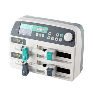 Ce Approved Medical Dual Syringe Pump Double Channel Injection Pump Double Channels Syringe Pump