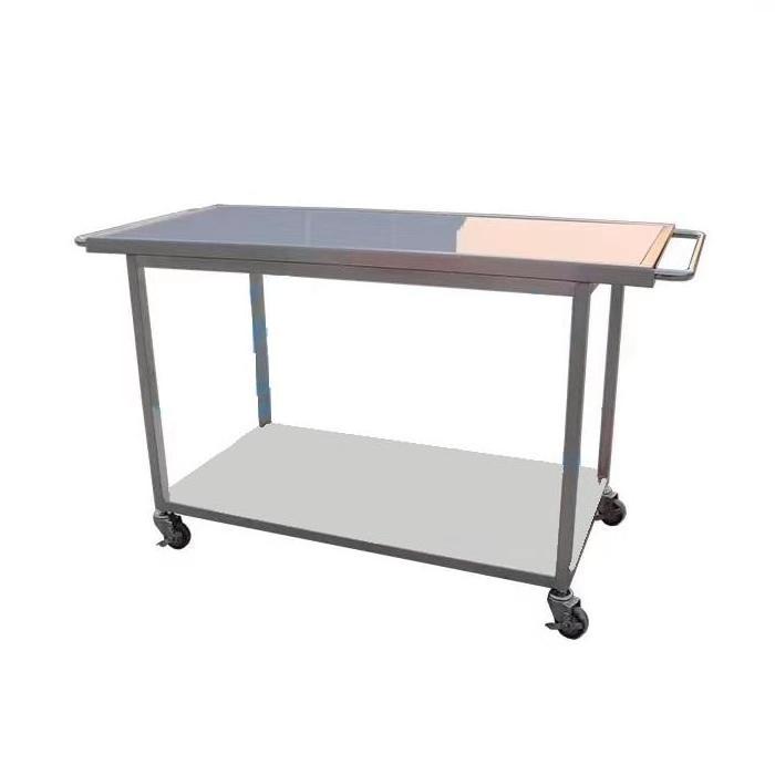 China High Quality Transport Acrylic Surface Detachable Stainless Steel Trolley Veterinary Pet Stretcher for Animals