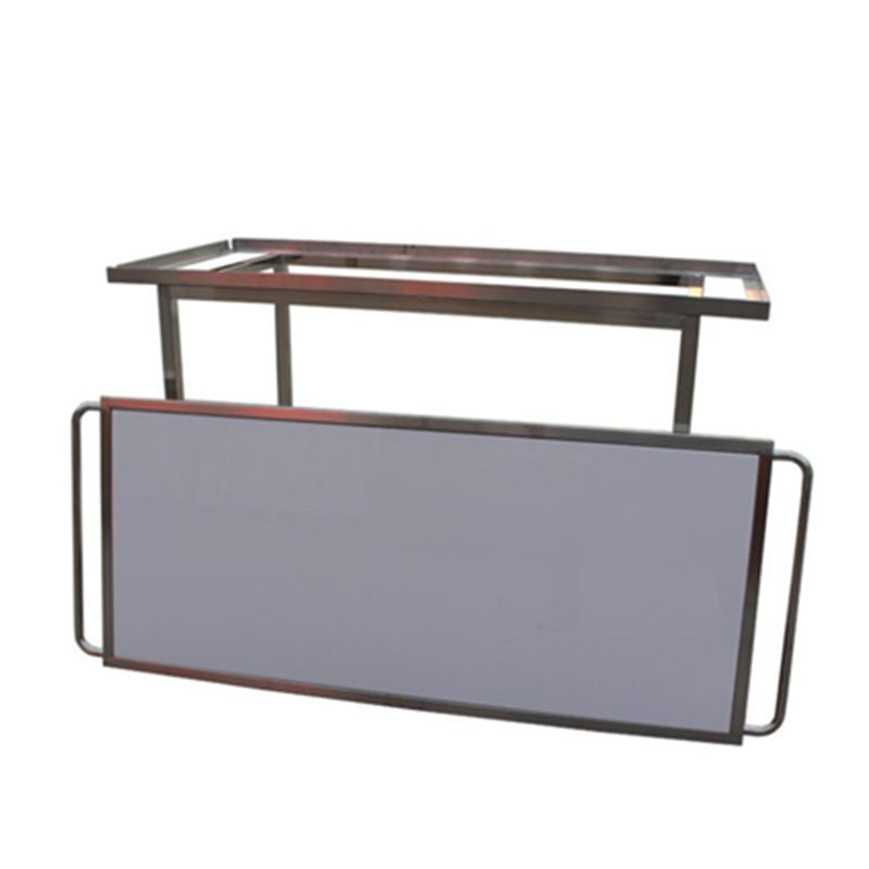 China High Quality Transport Acrylic Surface Detachable Stainless Steel Trolley Veterinary Pet Stretcher for Animals