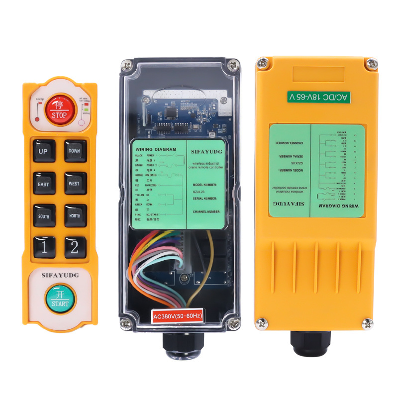 Factory direct selling 12v 24v 433mhz electric hoist waterproof industrial wireless remote control switch