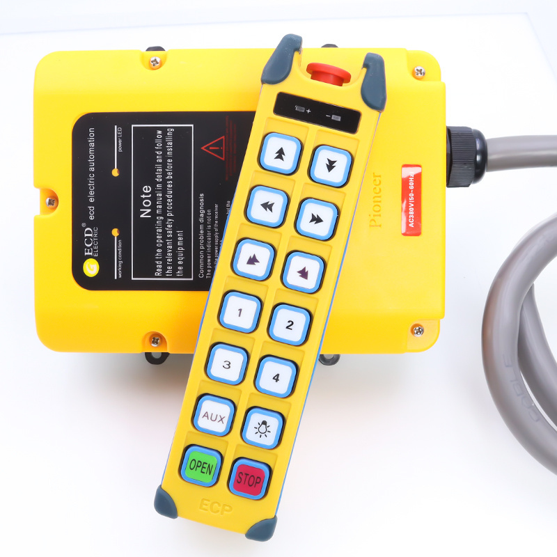 ECD-12D+ 12 double buttons lifting handing winch forklift electric hoist overhead crane radio industrial wireless remote control