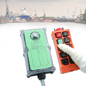 GKJX-8S 8 buttons single speed waterproof crane industrial wireless radio remote control for electric hoist winch