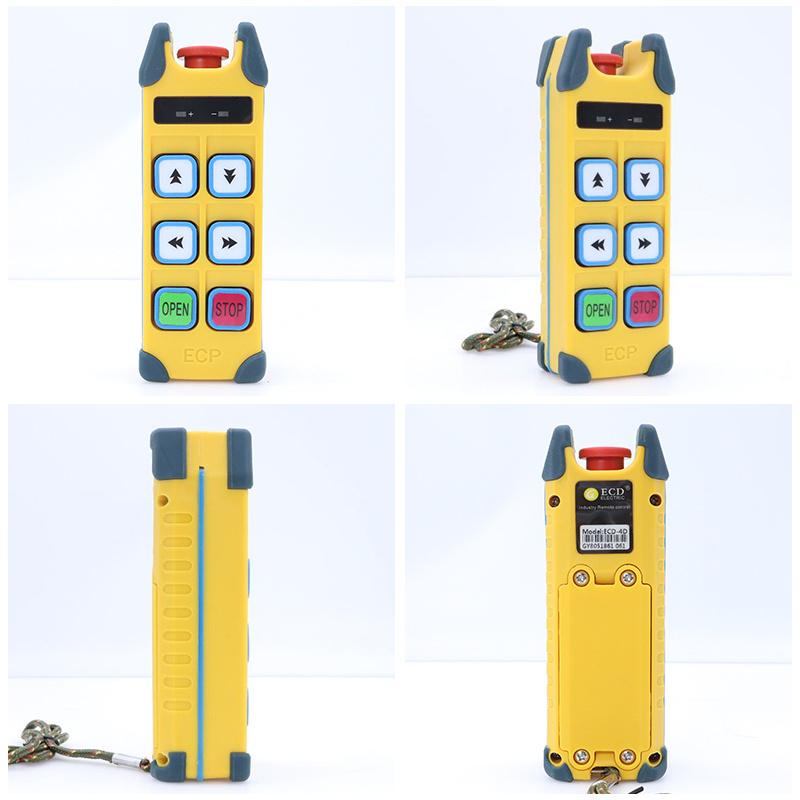 Good quality and cheap ECD-4D 4 double buttons industrial overhead crane radio wireless remote control