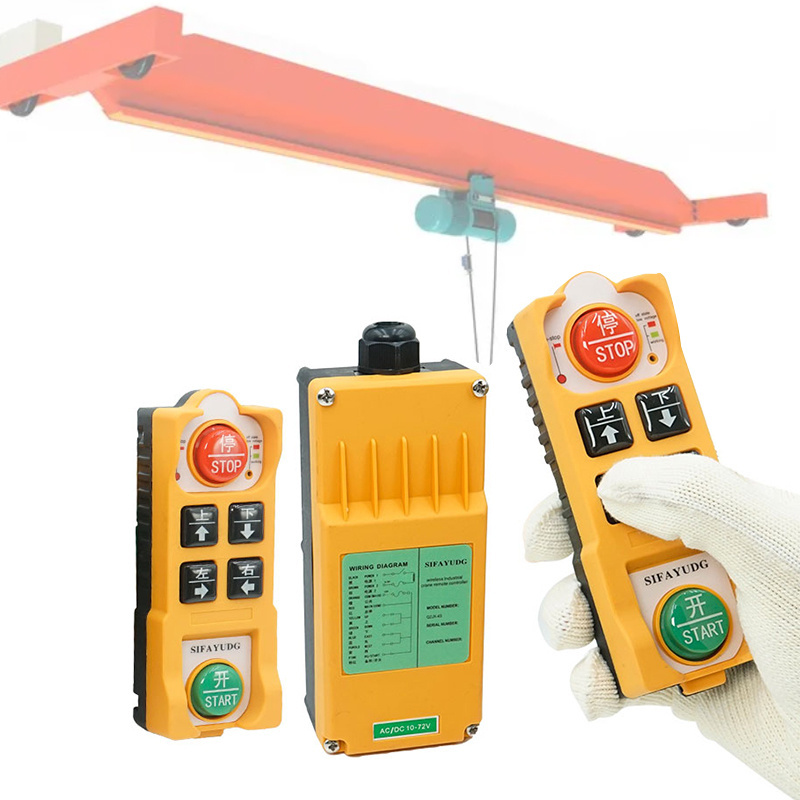 QZJX-4S 4 single buttons overhead crane electric hoist winch lifting handing industrial radio wireless remote control