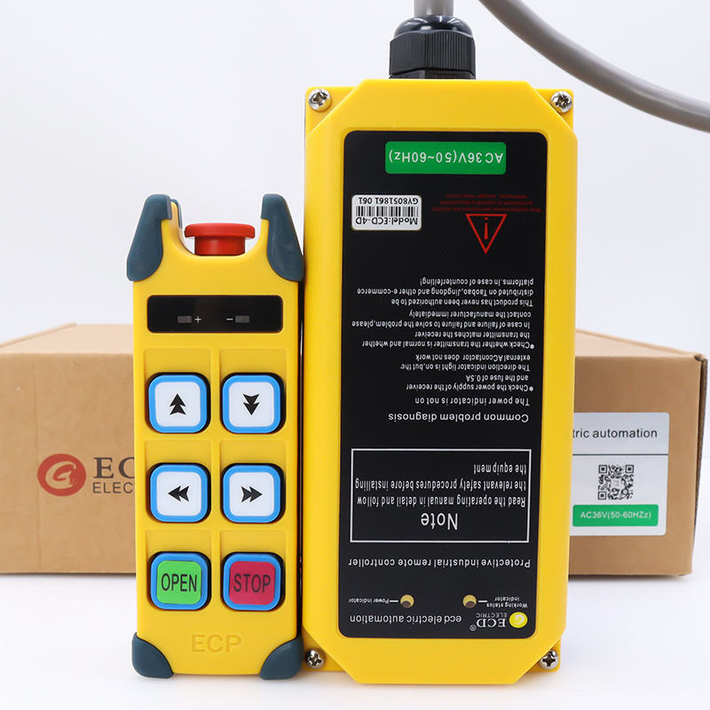 Good quality and cheap ECD-4D 4 double buttons industrial overhead crane radio wireless remote control