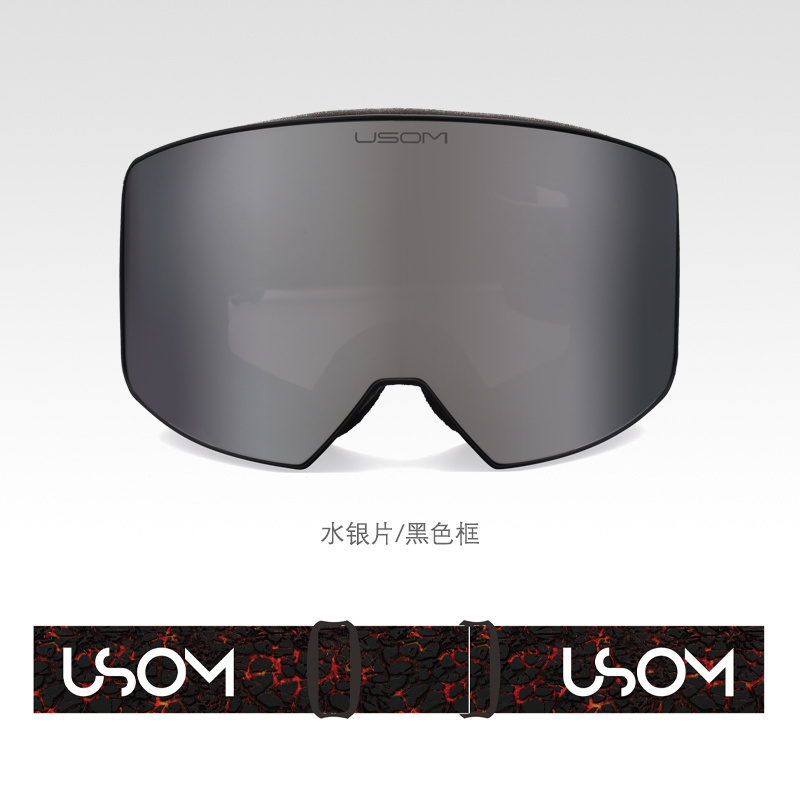 Custom logo Brand Ski Goggles Double Layers UV400 Anti-fog Big Ski Mask Glasses Skiing Snow Men Women Snowboard Goggles