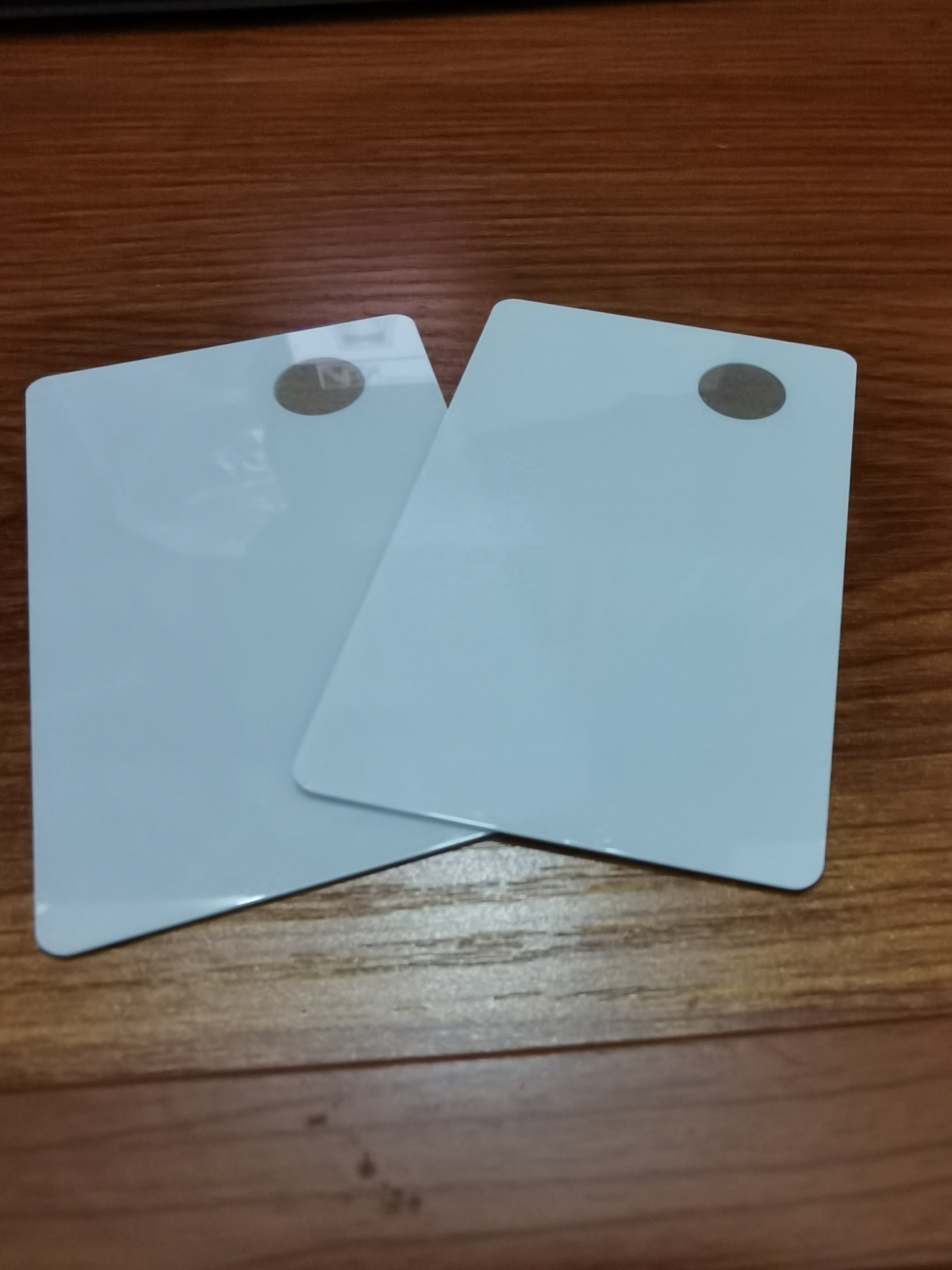 High Quality UV printing Transparent window polycarbonate card with JSCB Chip NFC Card