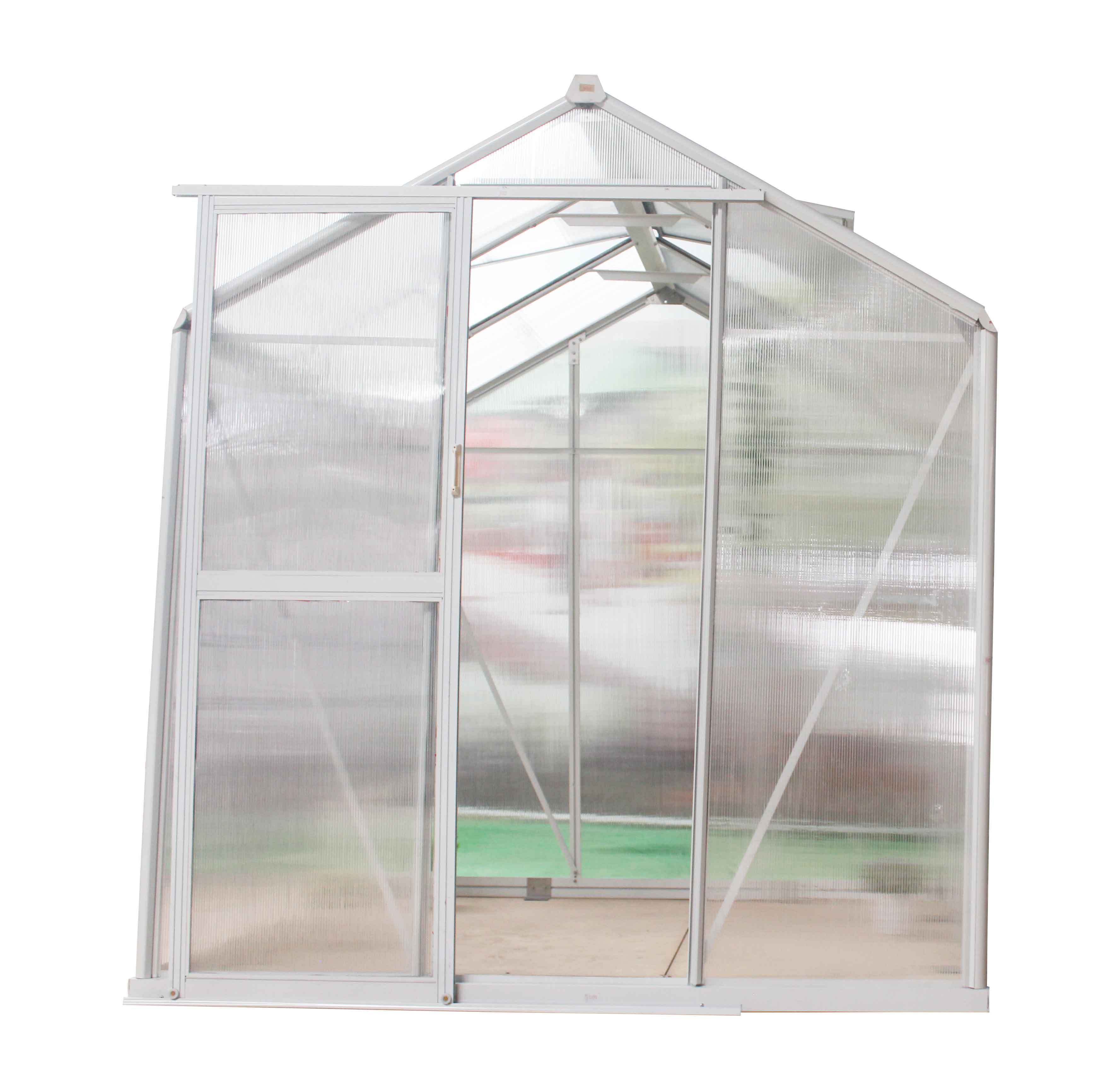 Luxury hobby small polycarbonate plastic greenhouse garden china cheap prefab winter pc sheet green house for sale