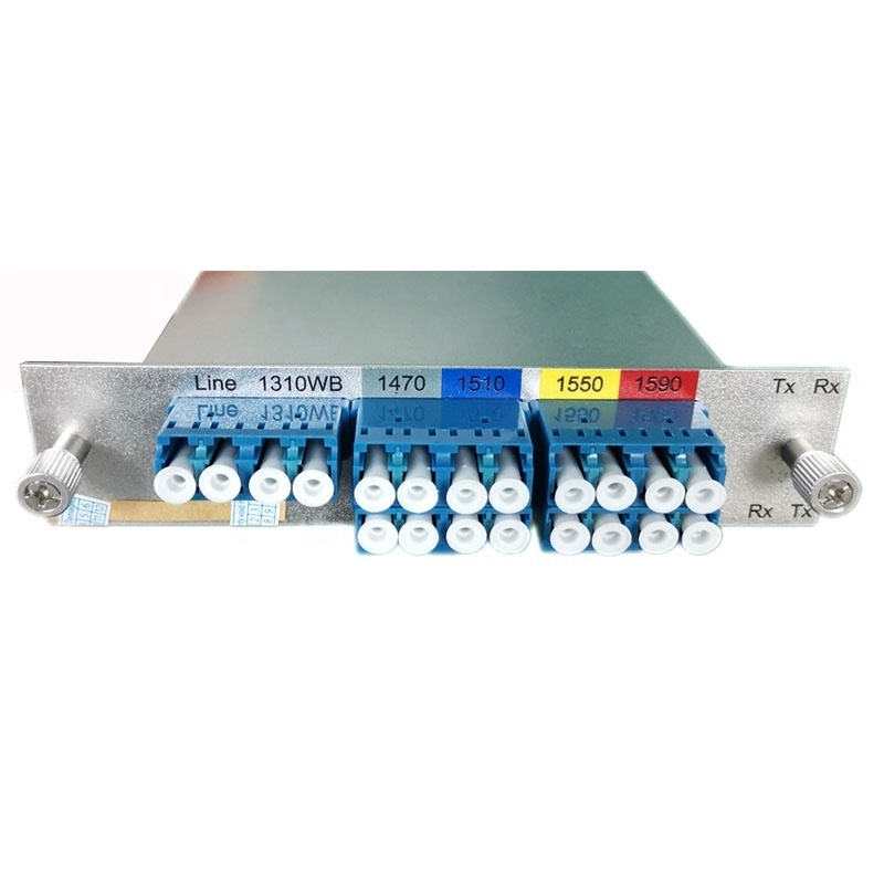 Fiber optical multiplexer telecom mux demux cdwm splitter passive module with 1310 wide band isolation 30dB