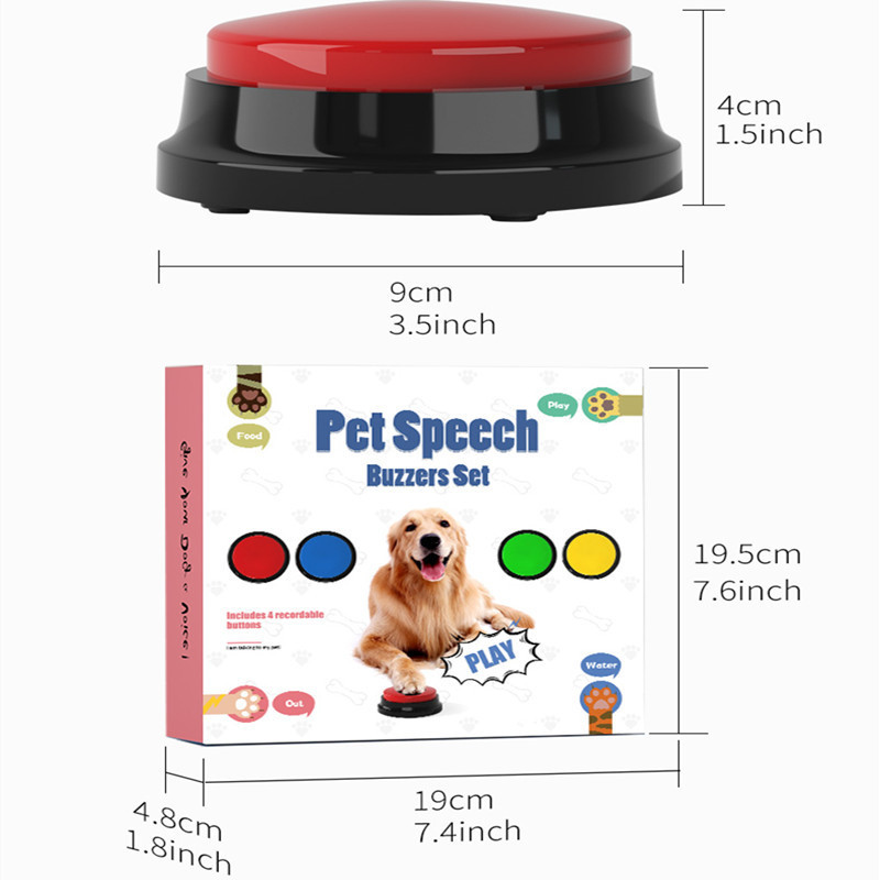 Recordable Dog Training Buttons Pet Talking Toys Pet Interactive toys Speech Buttons Pet toys For Pet Interactive