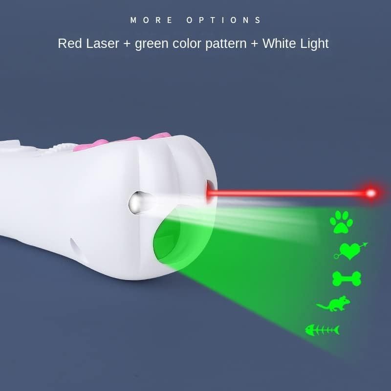 Multifunction Cat Toys Laser Pointer Interactive Cats Toys for Indoor Dog Toys Laser Multi-Pattern Projection