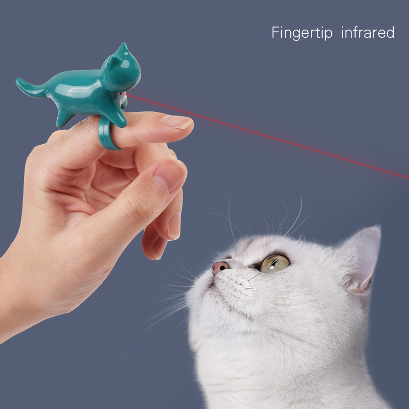 Hot Laser Pointer Interactive Fingertip Toy Pet Indoor Laser Pen Toy Red Dot LED Light Funny Cat Chaser Stick Laser Pointer