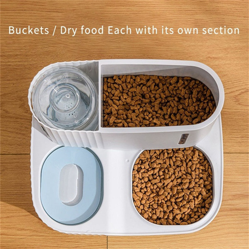 Pet Cat food bowl 3LDog Automatic Feeder with Dry Food Storage Cat Drinking Water bowl High Quality Safety Material pet supplies