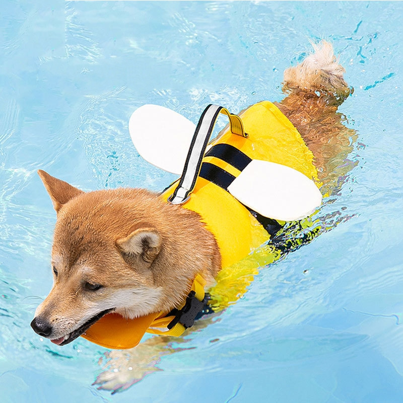 Cute Dog Life Jacket Sport Safety Rescue Vest Dog Clothes In Pool Adjustable Vests Puppy Float Swimming Suit for All Pet Dogs