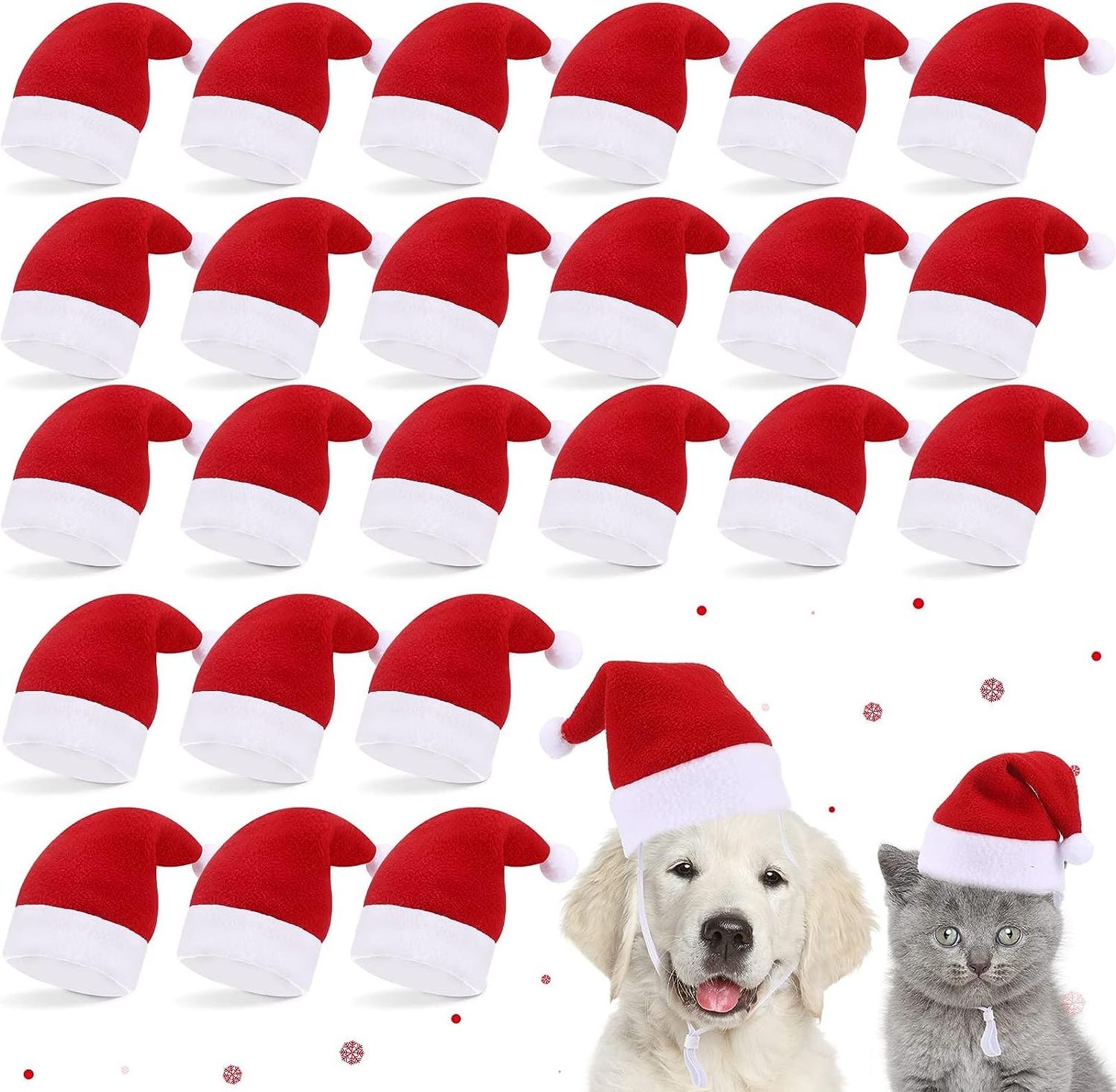 Christmas Dog Santa Hat for Cat Christmas Hat Holiday Party