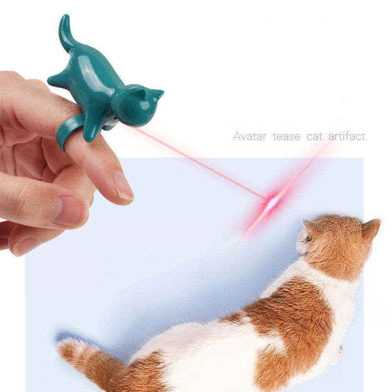 Hot Laser Pointer Interactive Fingertip Toy Pet Indoor Laser Pen Toy Red Dot LED Light Funny Cat Chaser Stick Laser Pointer