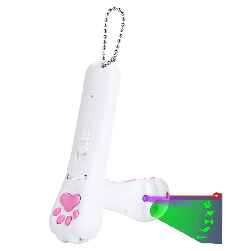 Multifunction Cat Toys Laser Pointer Interactive Cats Toys for Indoor Dog Toys Laser Multi-Pattern Projection