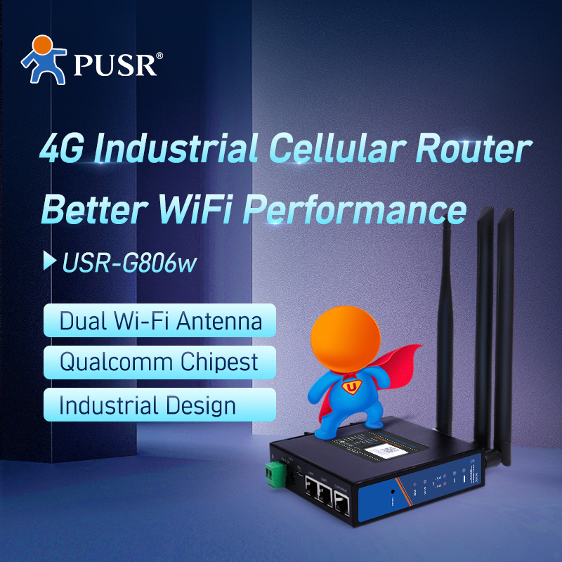 USR-G806w LatinAmerican/Australia Support PPTP, L2TP, IPSec, OpenVPN WiFi Enhanced Industrial 4G Router