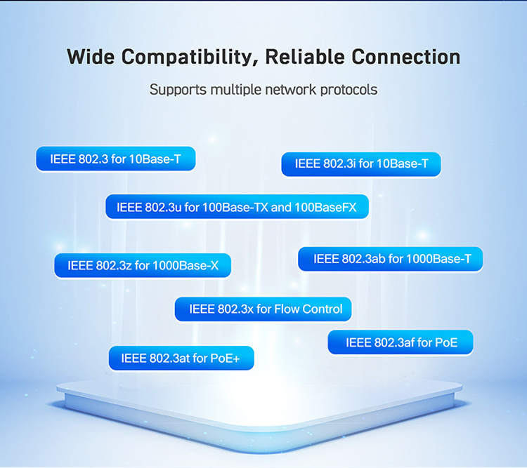 USR-ISG008 Series Switches 8 Electrical Ports Gigabit Industrial Switch With 8 * 10/100/1000 Base-T(X) adaptive RJ45 ports