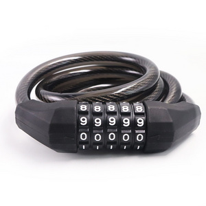 Wholesale Heavy Duty Safety Digit Code Bike Cable Lock Electronic Cycle Accessories Lock Bicycle Combination Lock