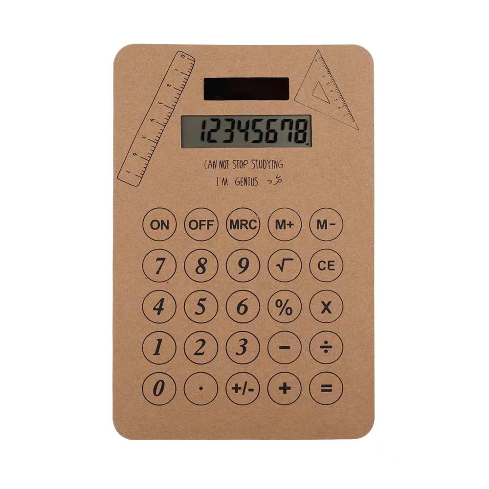 Gifts Notebook Calculator With Pen And Colourful Solar Sticky Notes And Big Imprint Logo Position Customized Logo Kraft Paper