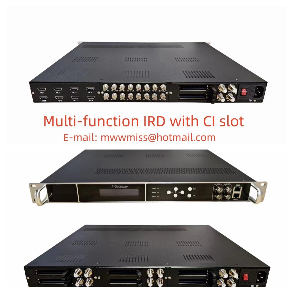 ETD9000S Tuner with CI Slot UDP MPTS/SPTS IPTV Gateway