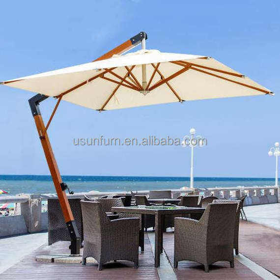 Garden Beach Straight Umbrella Base Outdoor Parasol Round Resin Stand For Backyard Poolside Lawn And Garden Granite Base