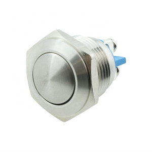 YUMOWELL JS16B-10-S screw terminal half ball switch metal push button switch