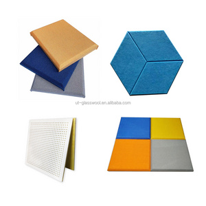 Effective noise elimination fiberglass substrate fabric wrapped decorative acoustic panels