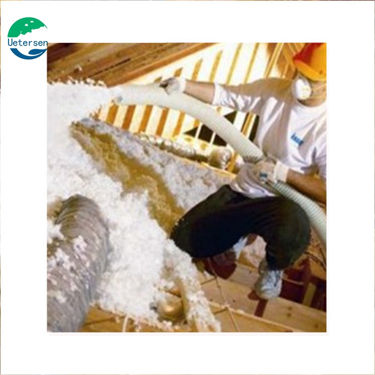 Loose filled fiberglass insulation blow-in fiber glass wool insulation for attic insulation