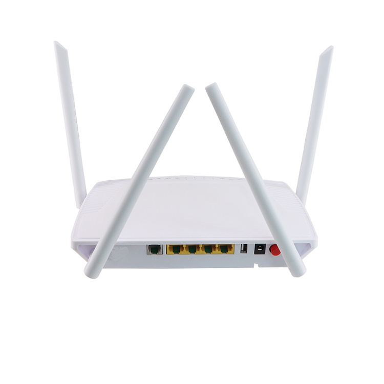 UT-XP6489 ZAX279128S chipset 4GE Ports + 1POTS + Wifi 2.4G&5.8G PON ONU with 4pcs Antenna