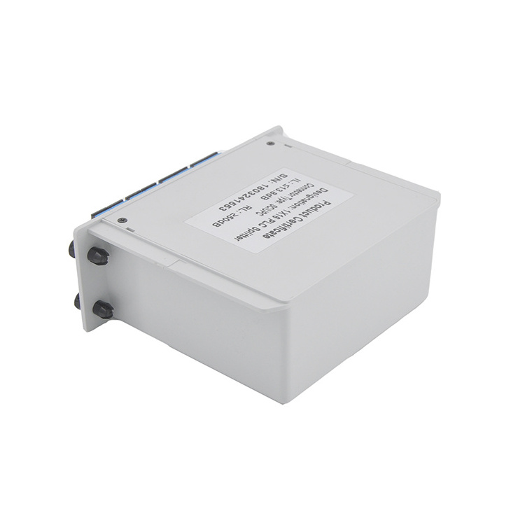 FTTH 1x16 Fiber Optical PLC Cassette Splitter 1-16 with SC UPC Connectors 1:16 Lgx Box Plc Splitter Pigtail