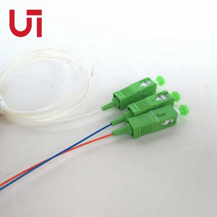 Wholesale FTTH 1*n 2*n Steel Tube Mini Type SC APC G657A 0.9mm Fiber Optic PLC Splitter