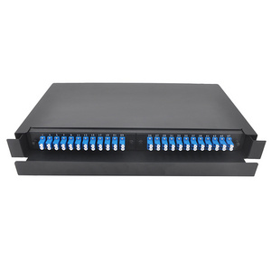 Sliding Type Terminal Box 1U 12/24/48 Port SC/LC/ST/FC Rack Mount Fiber Optical Patch Panel UT Cold Rolled Steel Sheet 4kg/pcs