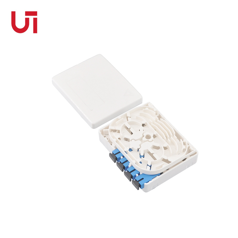 Factory Price FTTH Fiber Socket Panel 2 Ports CTO Box Optical SC Plastic Mini Fiber Terminal Box Wall Mount Odf Patch Panel