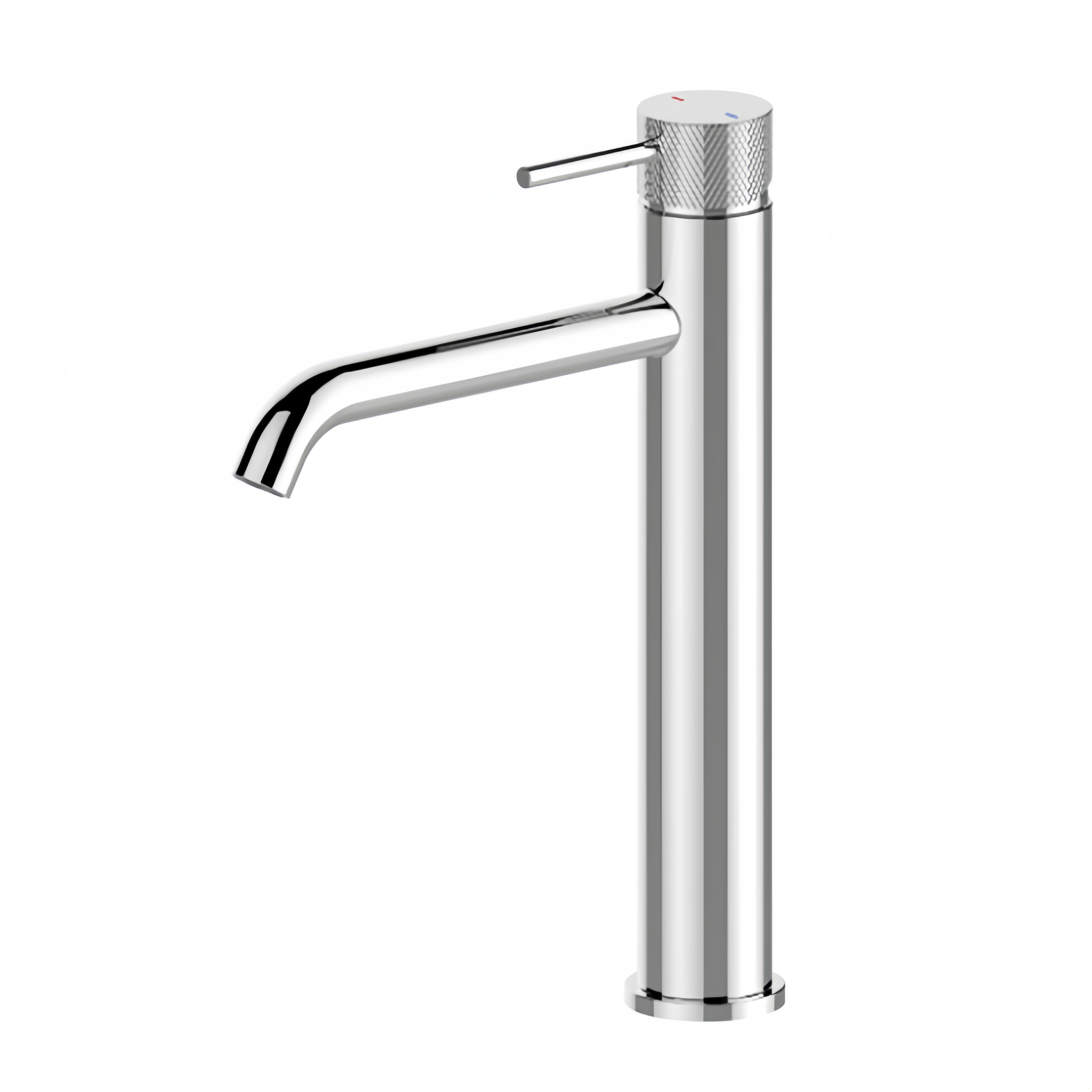 GMA3566 Hot Sale Single Handle Hot And Cold Water Desk Mount Table Top Bathroom Knurling Taps Sink Basin Mixer Faucet Tall