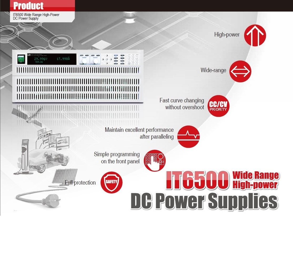 Original IT6500 Itech Wide-range High-power Supply DC Power Supply 800W to 6kW up to 1000V 240A output range