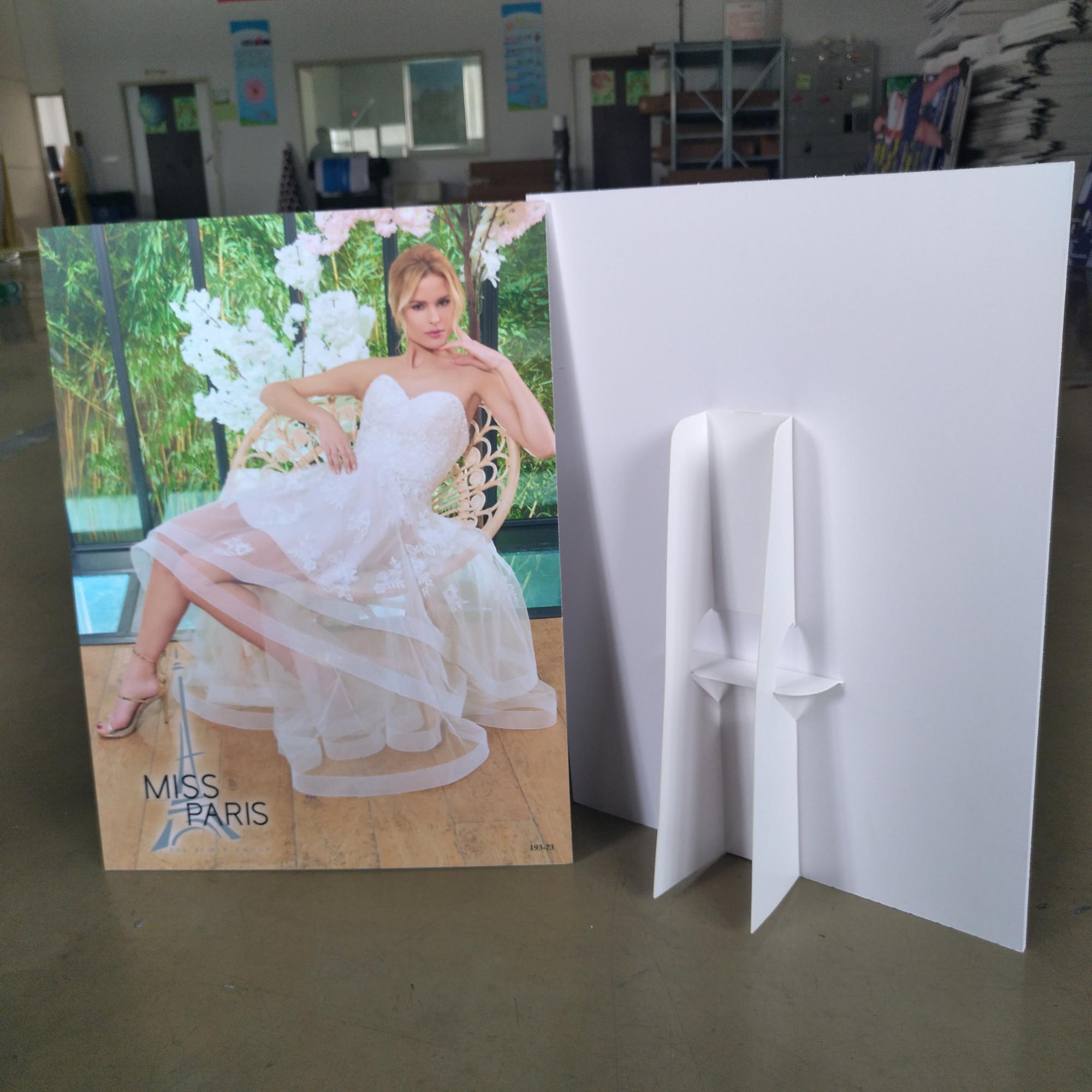 5mm thickness Pvc foam board die cut to human shape for standing advertising/indoor advertising board for shops