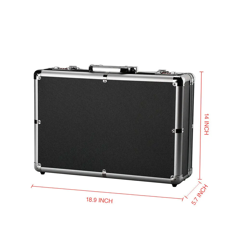 ick and Pluck Foam Aluminum Carrying Case Protects Electronics Tools Cameras and Equipment Aluminum Tool Case Aluminum Casing