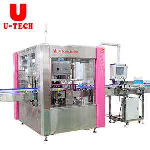 High Speed Excellent Service Good Quality Fully Automatic  Hot Melt Glue Plastic Bottle Label Applicator