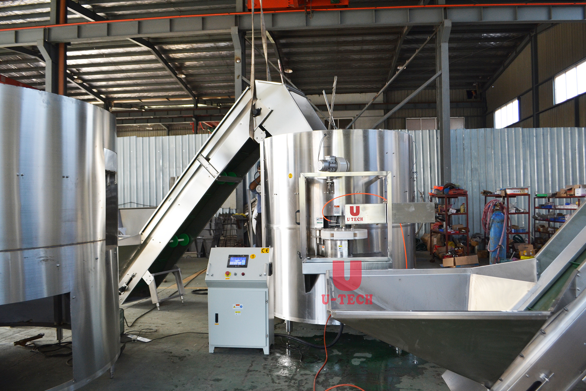 Full automatic plastic round PET PE bottle feeder arranging sorter bottle unscrambler machine