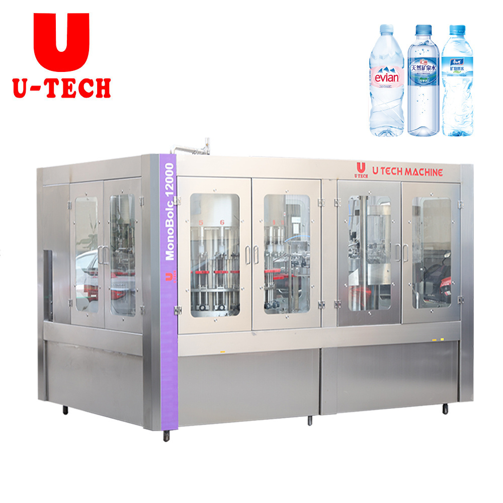 Full Automatic 3 In 1 Mini Small Business Water Making Filling Production Line Plastic Pure Mineral Water Bottling Machine