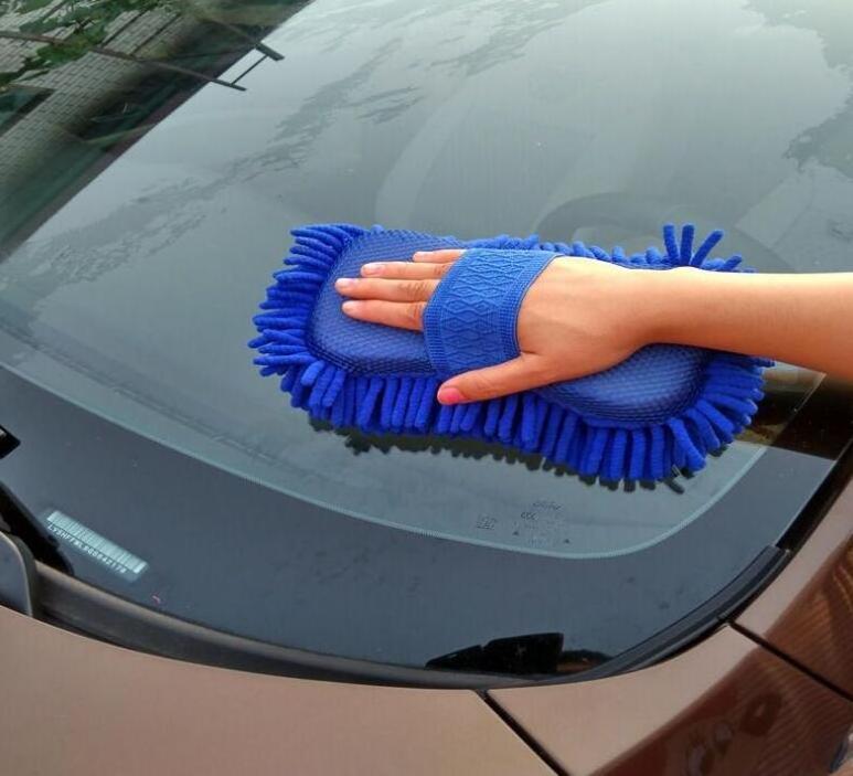 wholesale microfiber wash mitt cleaning sponge for auto car care