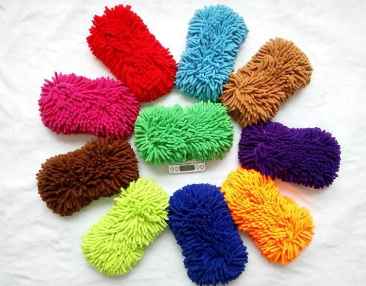 wholesale microfiber wash mitt cleaning sponge for auto car care