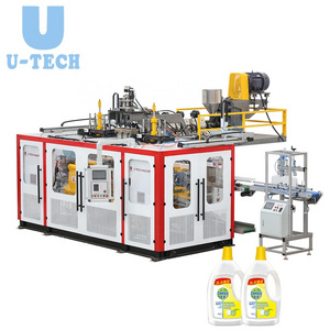 Double station Full auto 1L 4L 5L Plastic HDPE Bottle Barrel Jerrycan Drum making Mould Machine extrusion blow molding machine