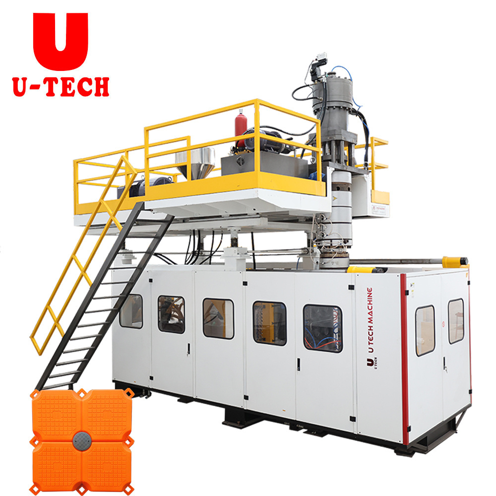 Automatic accumulating plastic hdpe float dock pontoon making extrusion blow molding moulding machine