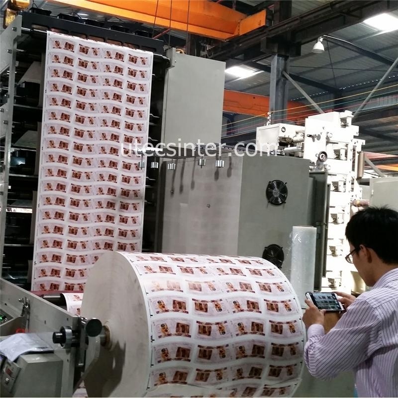 UTR650 HDPE HDPP polyethylene film flexographic printing machine, paper napkin reel roll flexo printer machinery