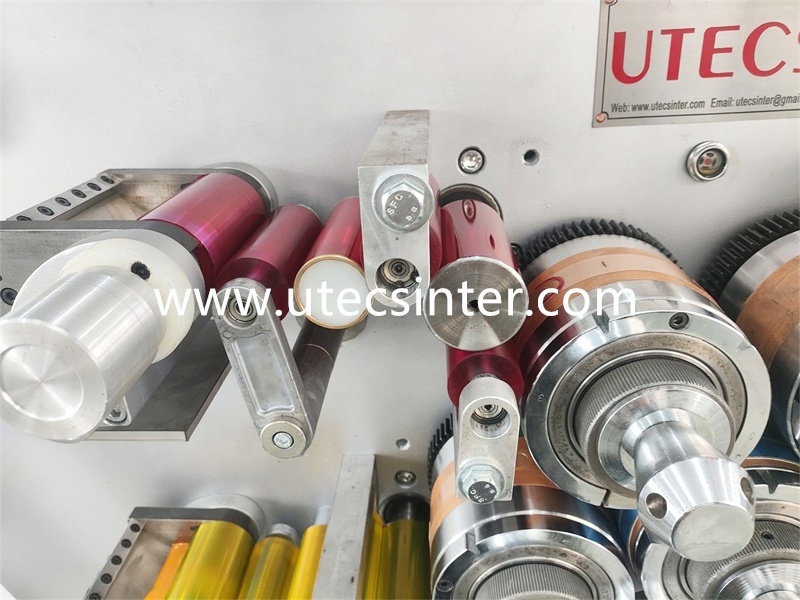 UGS1007 double side seven colors automatic Cloth trademark printer, garment label rotary printing machine price